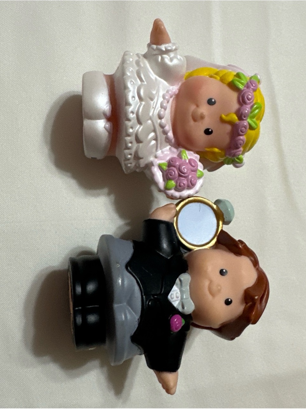 Pink & Black Bride and Groom Figurine Set - Kids Toys Dolls & Accessories